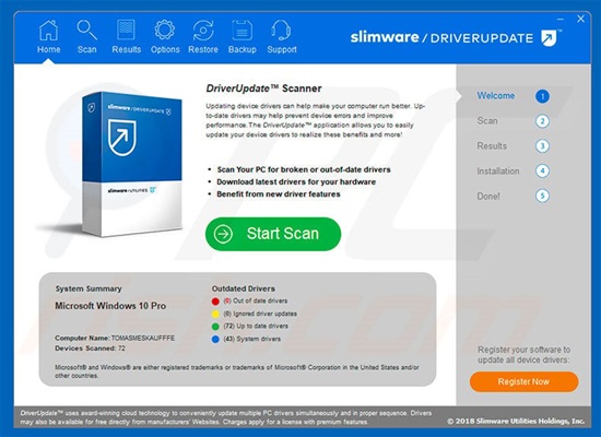 Driver Update Scam