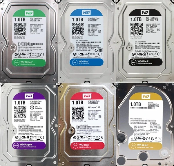wd drive colors