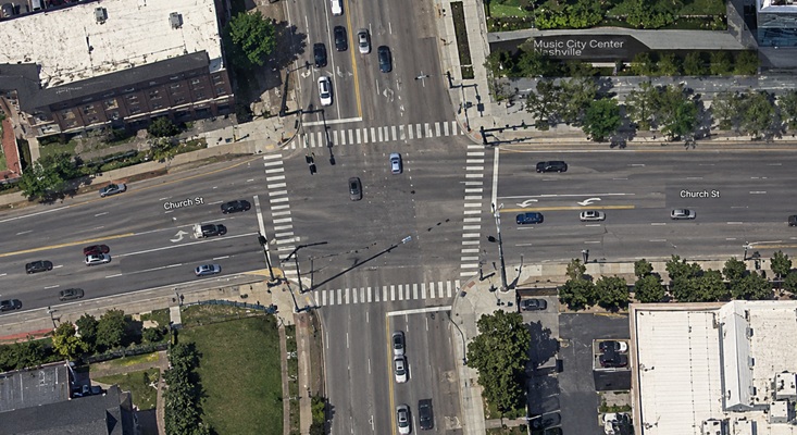 AI generated image: Nashville Satellite view